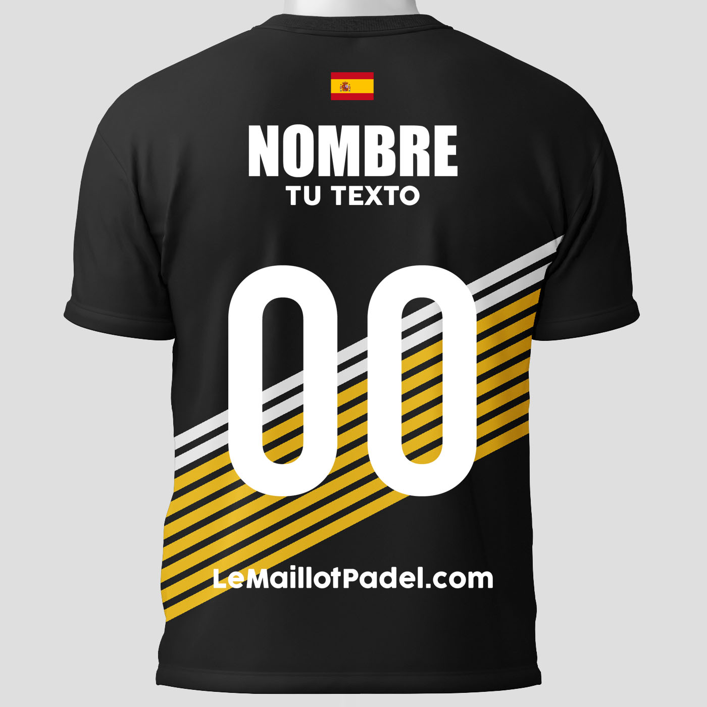 Camisetas Padel Agustín Trasera personalizado