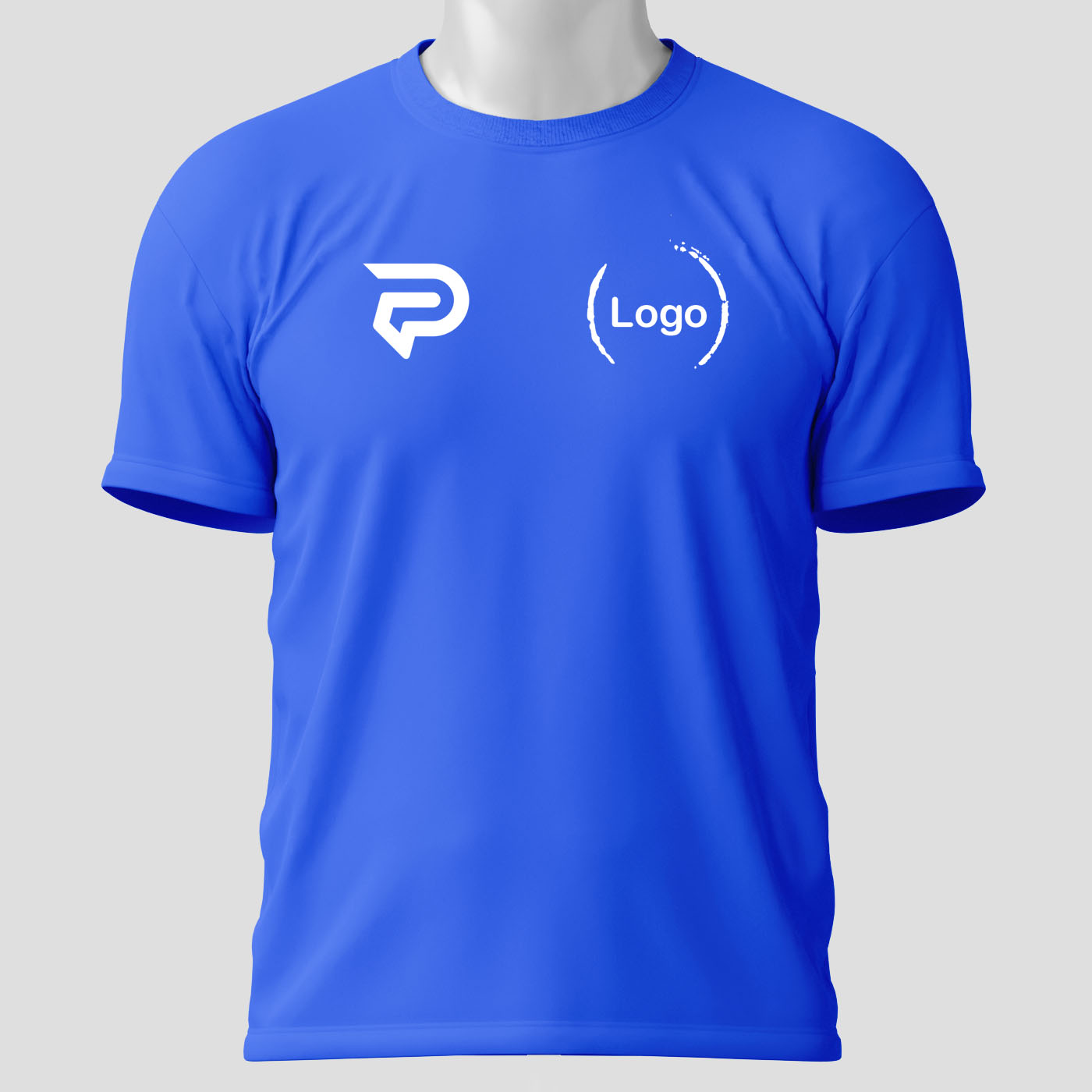 Camisetas Padel Customizadas Bleu Delantera