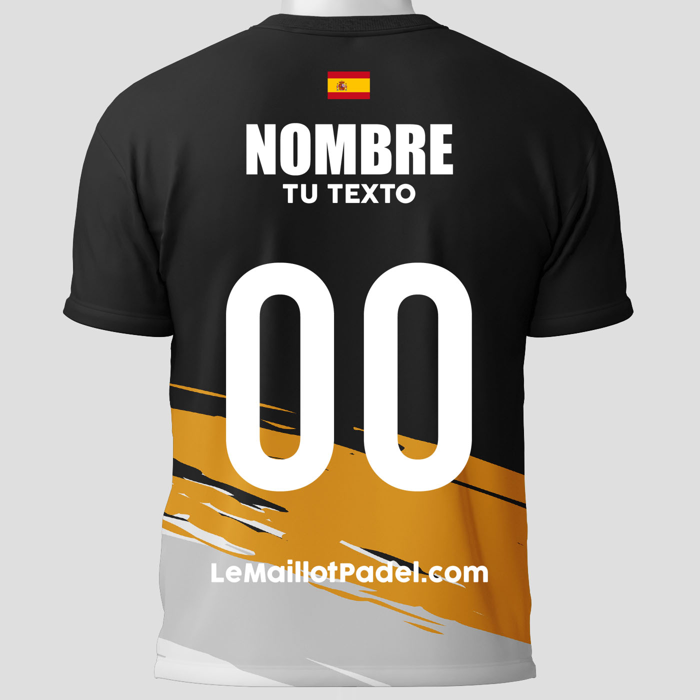 Camisetas Padel Celaya trasera personalizada