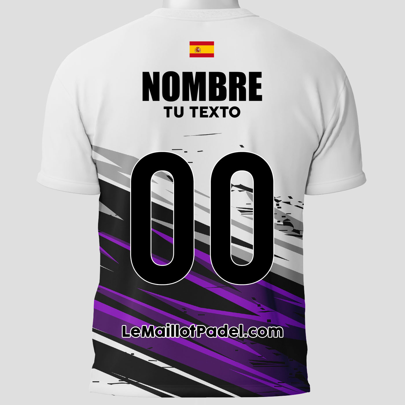 Camisetas Padel Colima Trasera personalizada