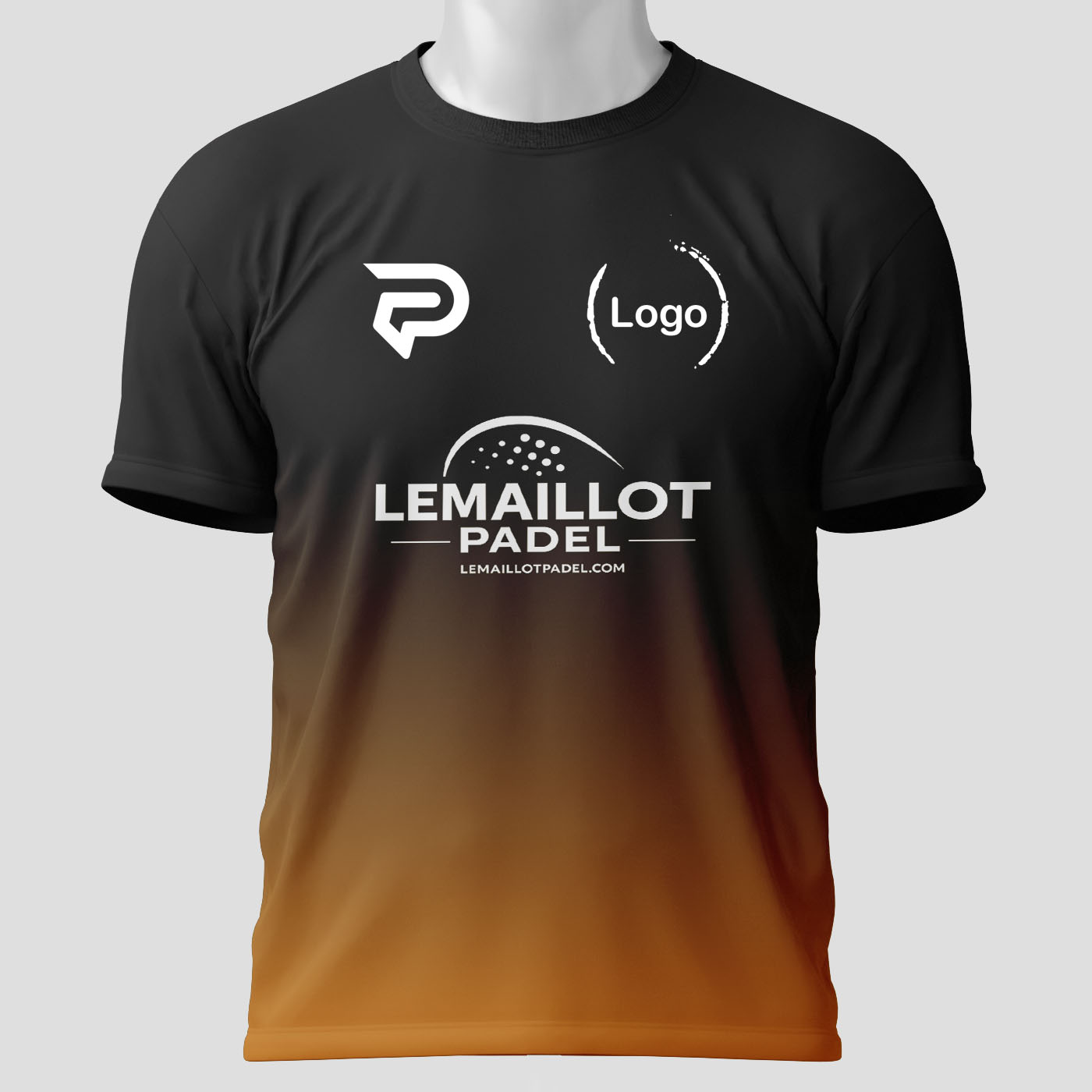 Camisetas Padel Concurso personalizado Naranja Delantera