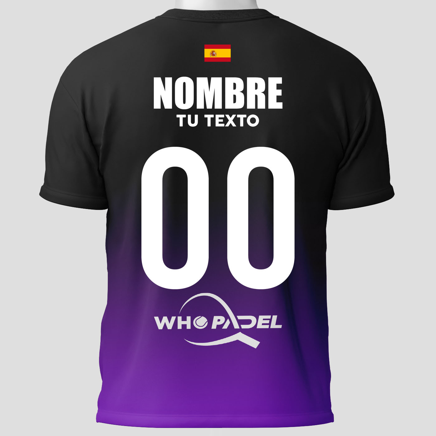 Camisetas Padel Concurso personalizado Violeta Trasera