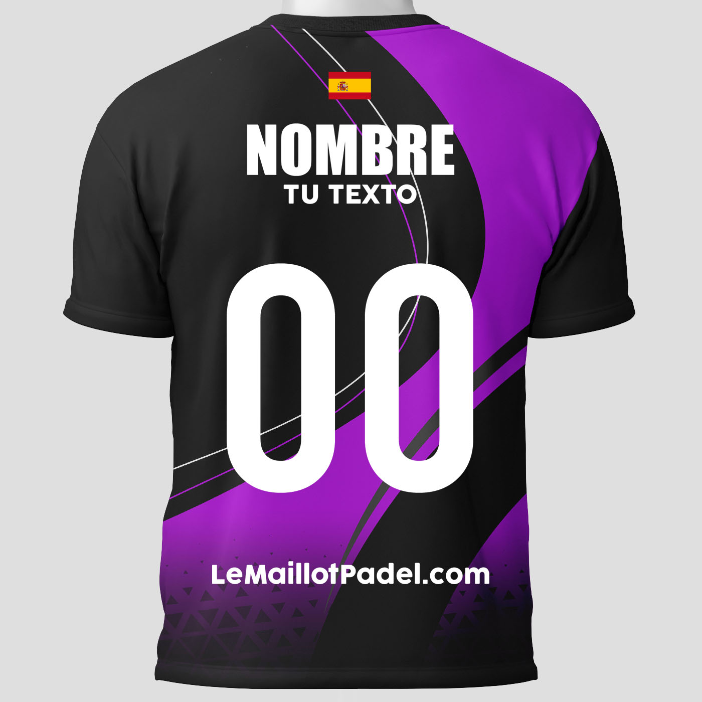 Camisetas Padel Personalizado Francisco Trasera