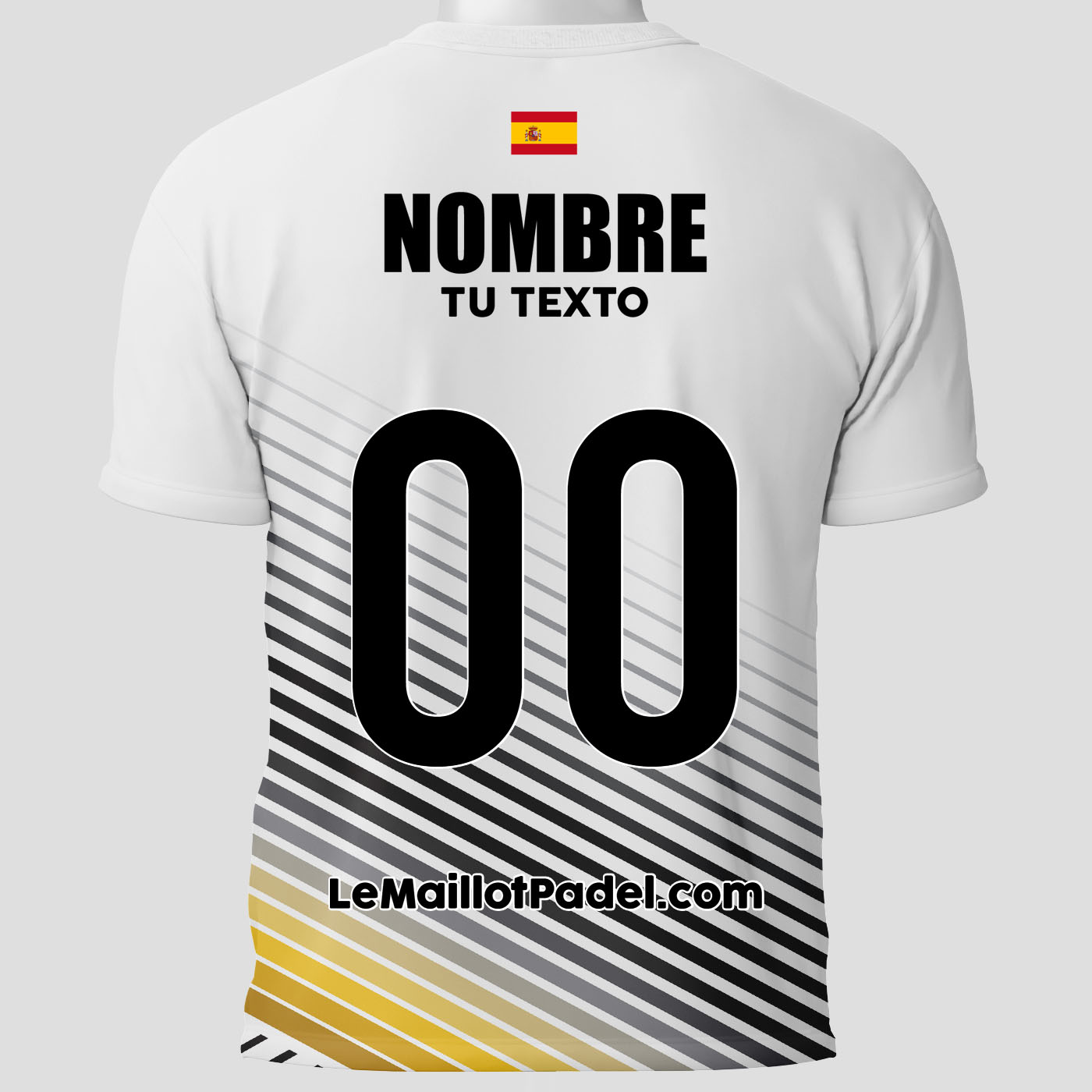 Camisetas Padel Irapuato Trasera personalizado
