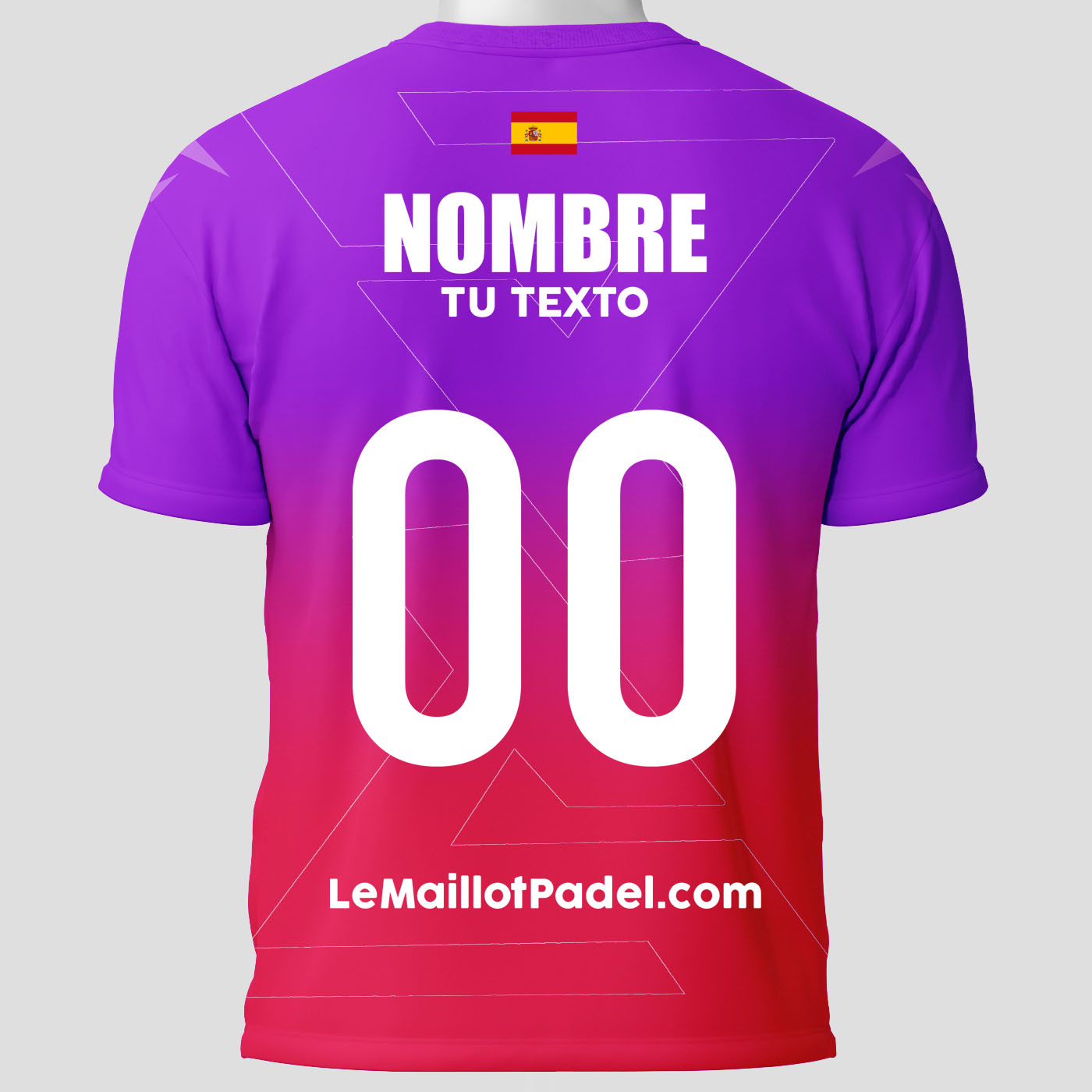 Camisetas Padel Customizadas Juarez Trasera