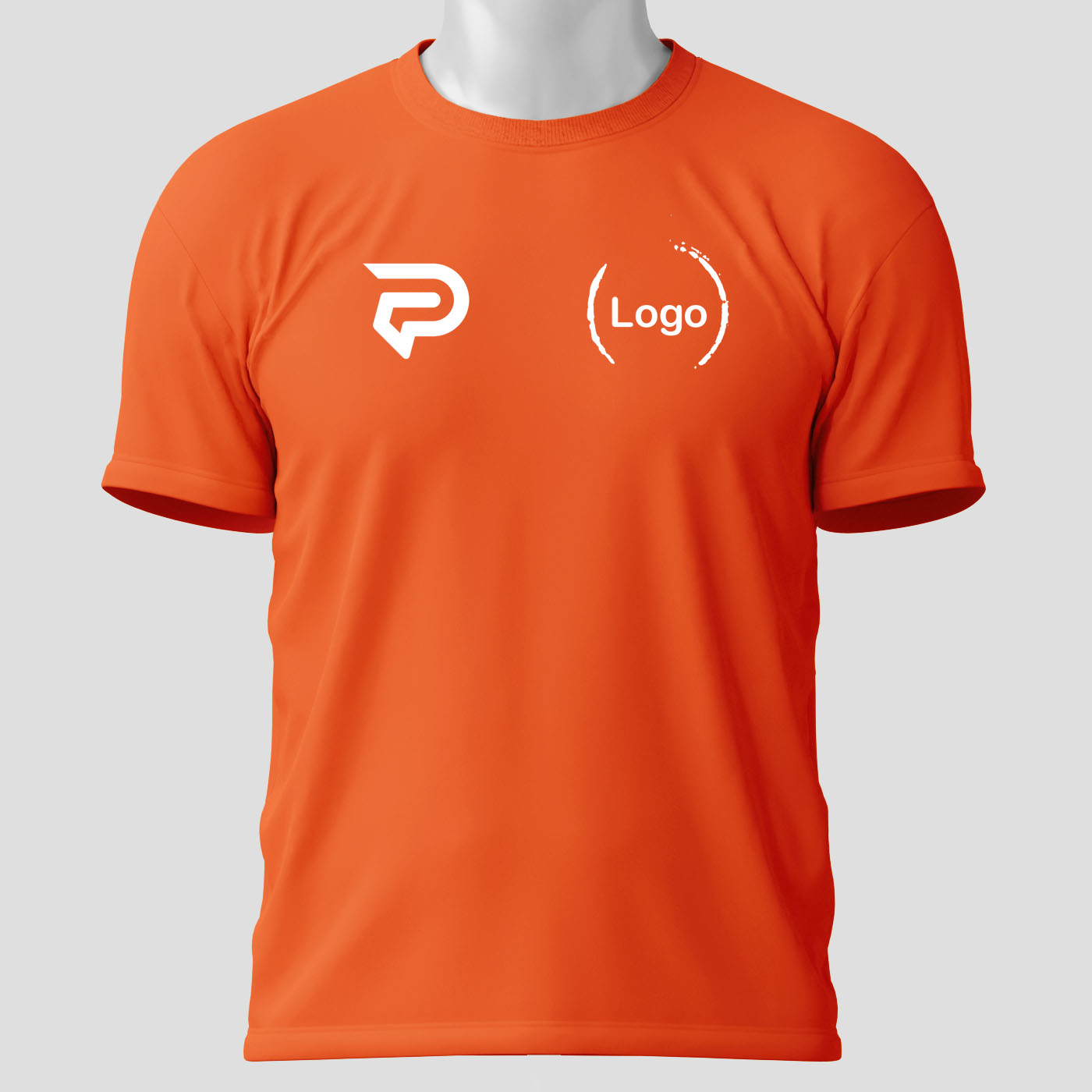 Camisetas Padel Delantera naranja personalizada