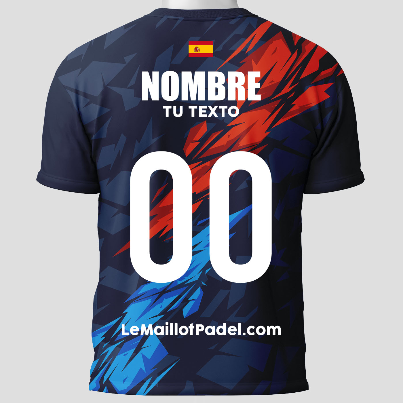 Camisetas Padel Pachuca Trasera personalizada