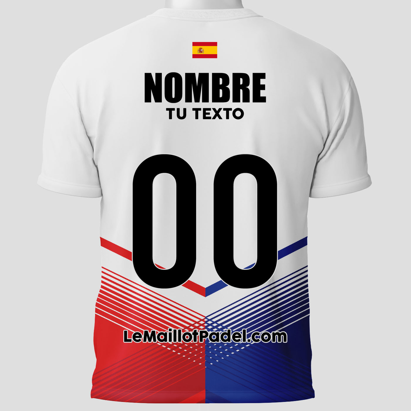 Camisetas Padel Toluca trasera personalizada