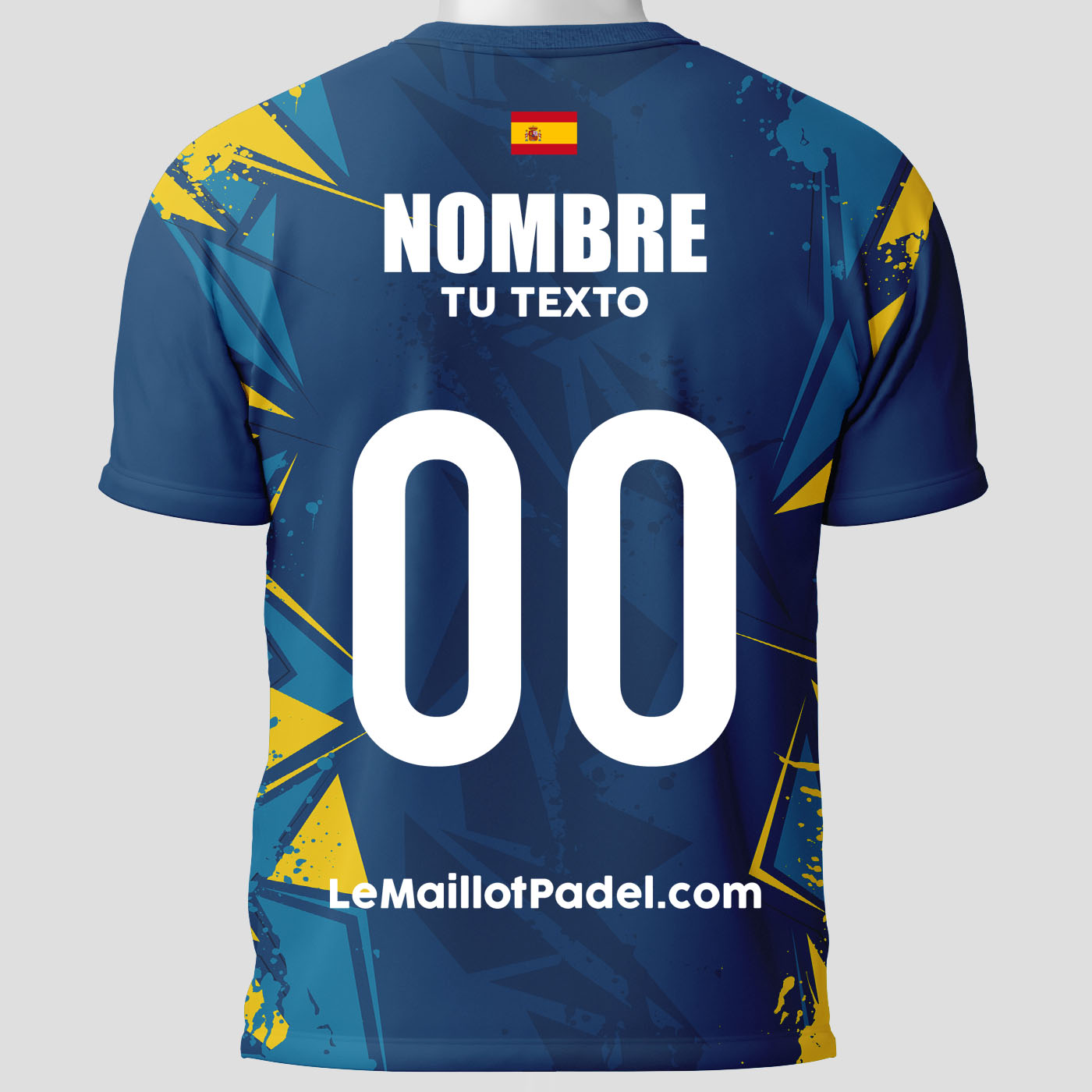 Camisetas Padel Tonalidad trasera personalizada