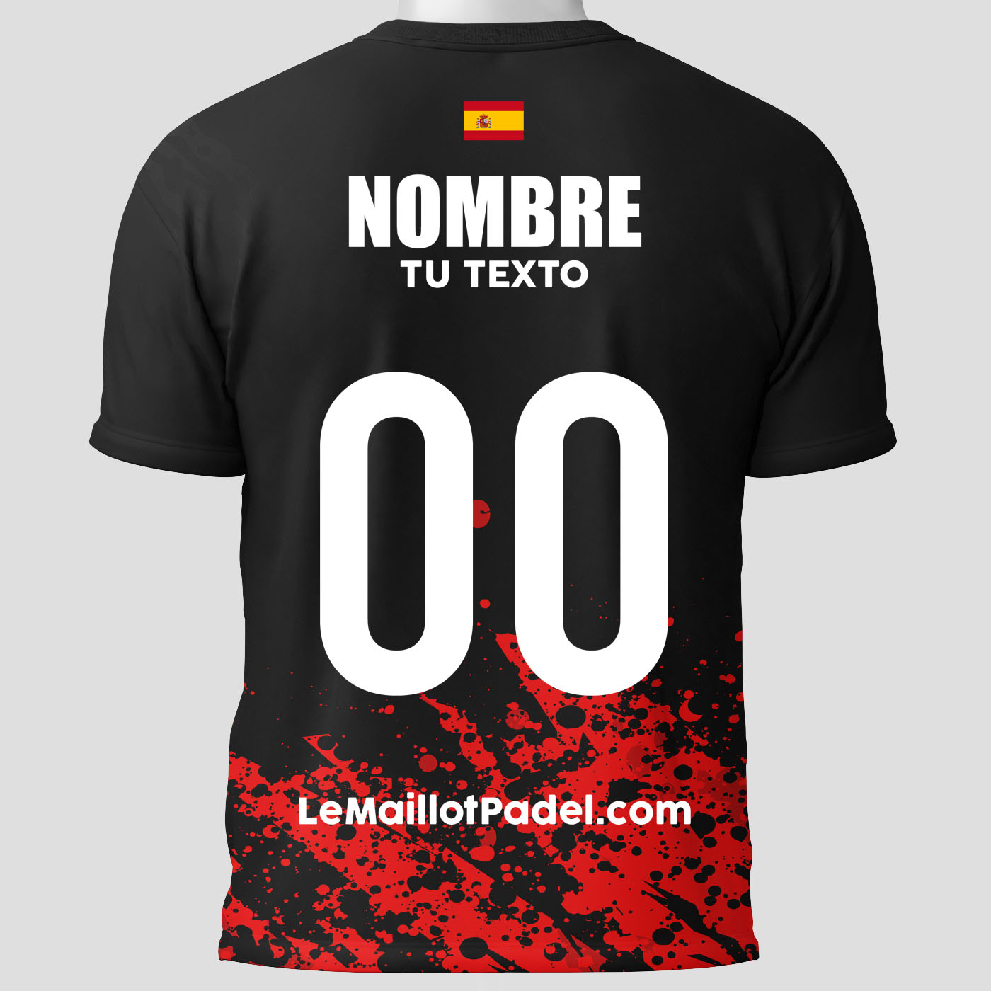 Camisetas Padel Personalizadas Valladolid Trasera