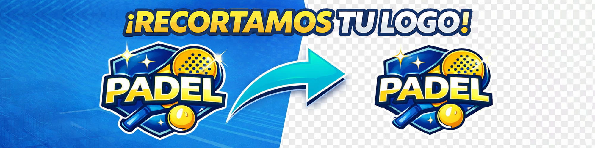 recorte de logotipo padel
